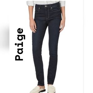 Paige Womens Hoxton Dark Blue Denim Skinny Jeans sz 27 Stretch Casual Comfort